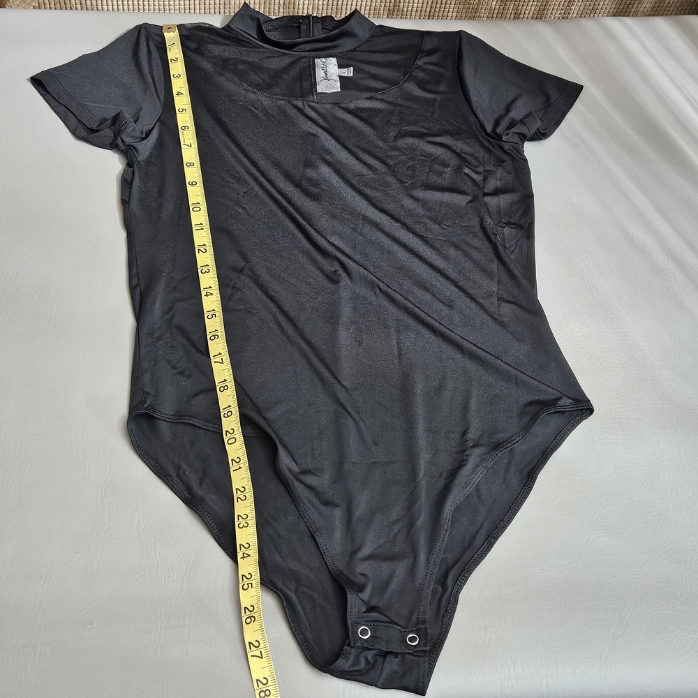 Kendall & Kylie‎ BlackBodysuit Top Mesh Panel - Picture 4 of 7